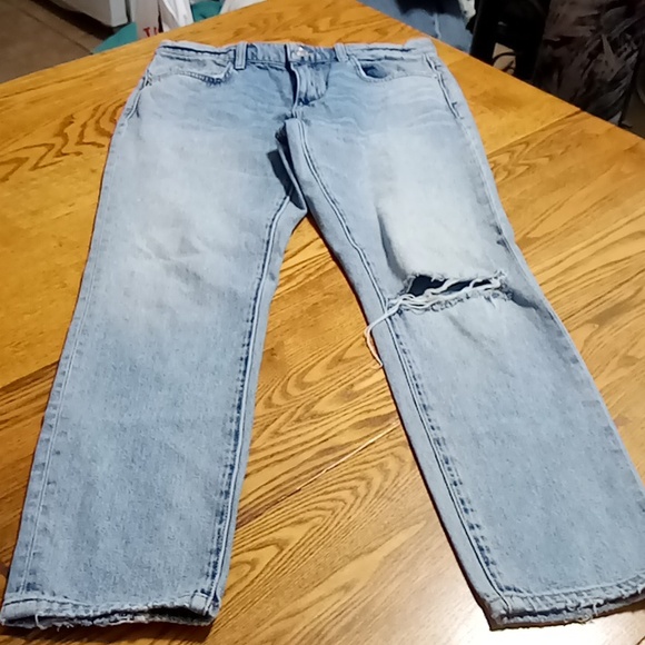 CURRENT/ELLIOTT Jeans Women 27 Preowned Distressed Hole Ripped Street Wear Used - Picture 1 of 9